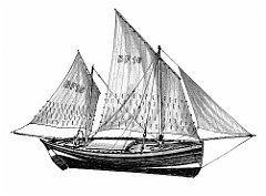 GB - Banff fishing boat - da modellino d'epoca